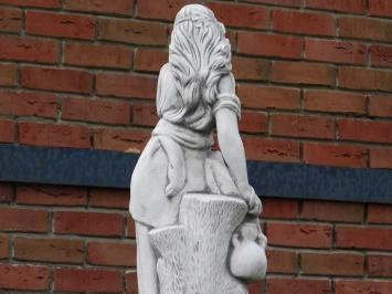 Femme à la cruche - statue en pierre - 68 cm - détaillée