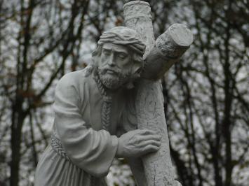 Statue Jesus mit Kreuz XL – 70 cm – Polystone