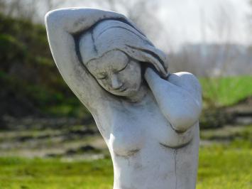 Statue Sitzende Frau - 50 cm - Stein