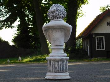 Beethoven - ronde sokkel - steen - 76 cm - gedetailleerd