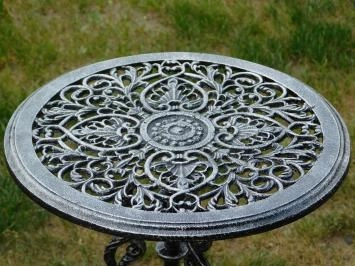 Outdoor-Beistelltisch, schweres Gusseisen, Gartentisch