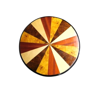 Antiker Art-Deco-Beistelltisch – Holz – Durchmesser 60 cm