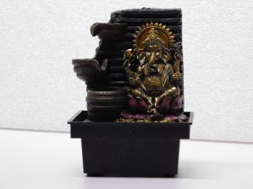 Zimmerbrunnen Ganesha - Polystone - 18 cm - Dekoration