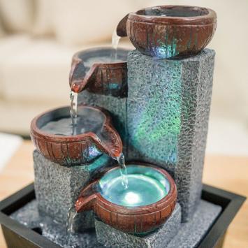 Binnenfontein, fontein voor in huis, Zen waterornament