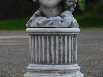 Pot de fleurs en pierre - femme sur piédestal - 58 cm - grappe de raisin