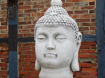 Buddha auf Sockel - 130 cm - Stein