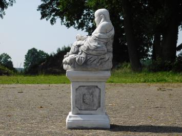 Boeddha op Sokkel - 55 cm - Steen