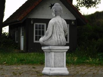 Eenmalig: Boeddha op Sokkel - 83 cm - Steen