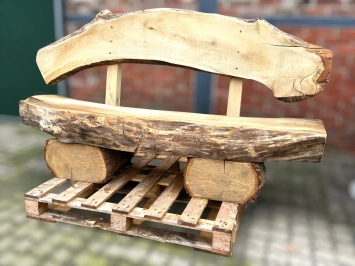 Banc tronc d’arbre – décoration robuste – bois massif – 205 cm