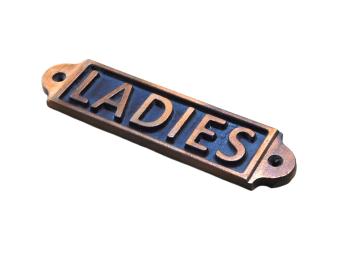 Ladies - Türschild - Gusseisen