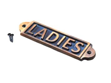 Ladies - Türschild - Gusseisen