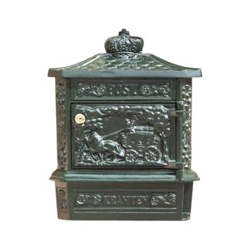 Mailbox, wand brievenbus met krantenrol, aluminium