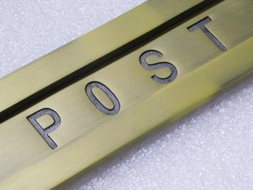 Clapet de boîte aux lettres POST – 33 cm – laiton – décoration classique