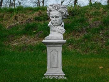 Beethoven auf Sockel - 80 cm - Stein