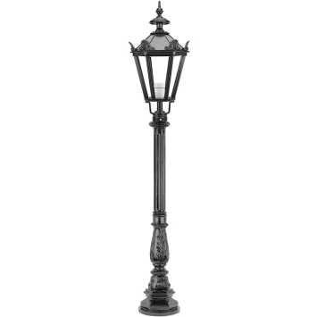 Lanterne d'extérieur Creil – 142 cm – aluminium – noire ou verte