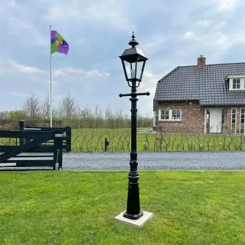 Lanterne d'extérieur classique Schipluiden – 245 cm – aluminium