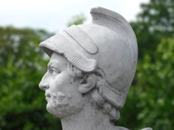 Büste des Ares (Mars) – antike Steinstatue – 85 cm – Römisch
