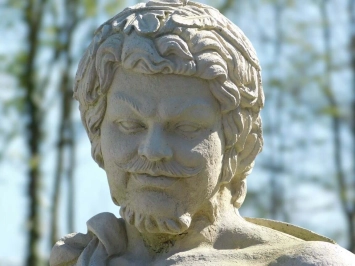 Klassische büste von Hadrian – 68 cm – antike Gartenstatue aus Stein
