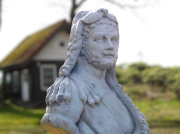 Grote buste van Hercules - 82 cm - klassiek steen