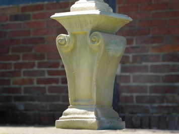 Buste vintage de Louis XIV sur socle - 170 cm - Pierre moulée classique