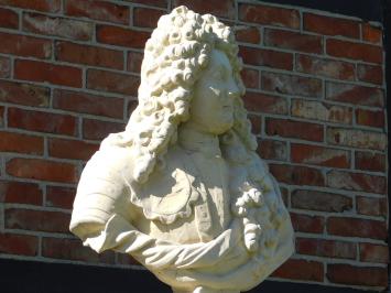 Vintage Büste Ludwigs XIV. auf Sockel – 170 cm – Stein