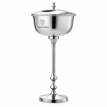 Vintage Bollinger wijnkoeler op standaard – champagnekoeler