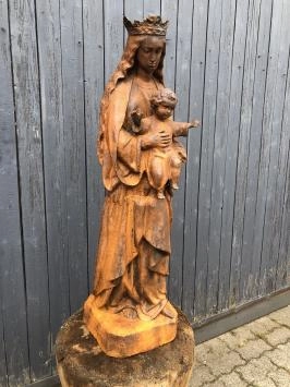 Maria - Gusseisen Statue - 92cm - rustikal - Grabstatue
