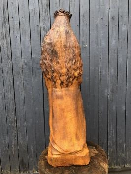 Maria - Gusseisen Statue - 92cm - rustikal - Grabstatue