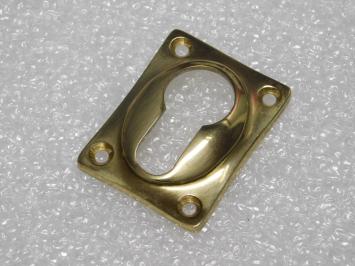 Rechteckige Zylinderrosette – 47 x 37 mm – Messing