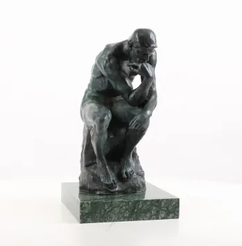 Le Penseur XL – 37,3 cm – finition bronze classique