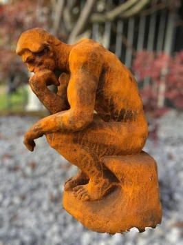 Sculpture artistique « Le Penseur » en fonte - statue classique
