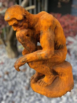 Sculpture artistique « Le Penseur » en fonte - statue classique