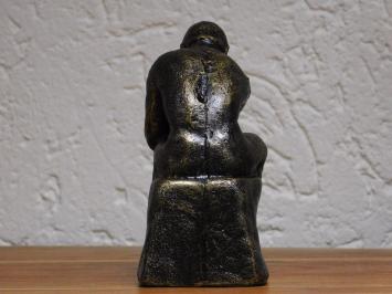 Statue Der Denker - Gusseisen - Bronze-Look