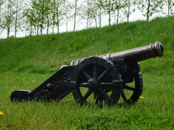 Canon classique en fonte - 67 cm de long - décoratif