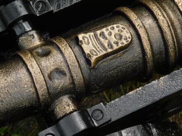 Canon classique en fonte - 67 cm de long - décoratif