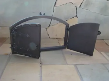 Porte de four en fonte – à pizza ou à pain 53 cm