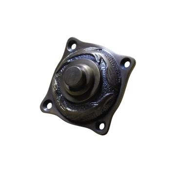 Sonnette « le lys » – 4,5 x 4,5 cm – laiton patiné