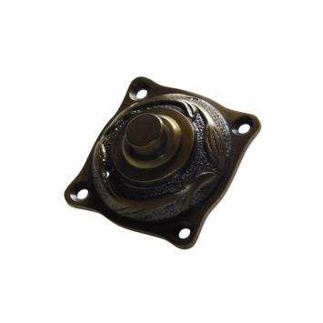 Sonnette « le lys » – 4,5 x 4,5 cm – laiton patiné