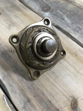 Achat Sonnette en laiton patiné - pince début de siècle - cloche Art Nouveau en gros
