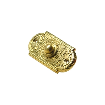 Sonnette en laiton – 8 x 4 cm – élégante – couleur or