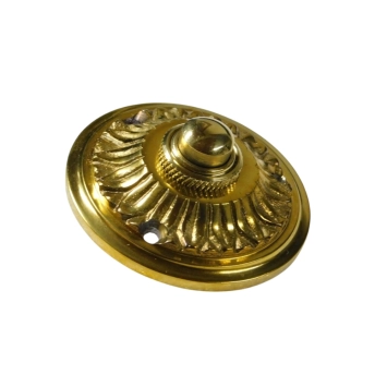 Sonnette ronde – diamètre 5,5 cm – décoration murale en laiton