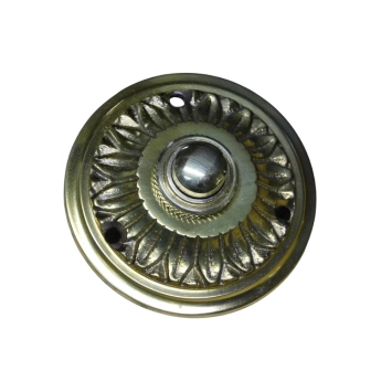 Sonnette ronde – diamètre 5,5 cm – décoration murale en laiton