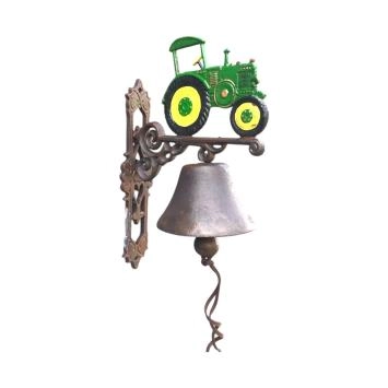 Lustige Bulldoggen-Türklingel Aus Kunstharz - Rustikaler Türring Mit Mittelfinger