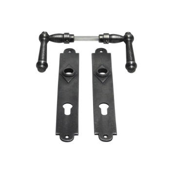 Deurset voor huideuren (PC92) - verzinkt gietijzer - historisch beslag