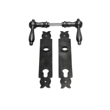 Set deurbeslag - klinken en deurplaten PC 92 - gietijzer voor huisdeuren