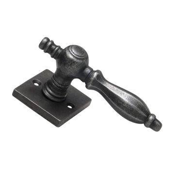 Set klinken en klinkrozetten vierkant - gietijzer verzinkt - Washington