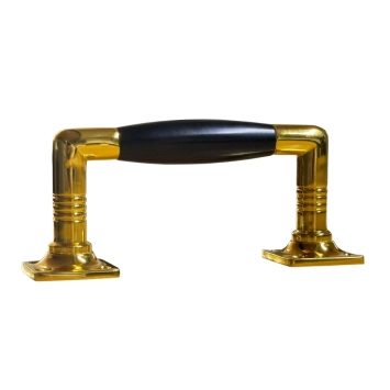 Poignée de porte en laiton avec poignée en ébène - haute qualité