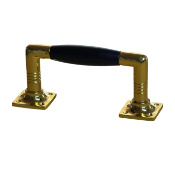 Türgriff aus Messing mit Griff aus Ebenholz – hochwertig