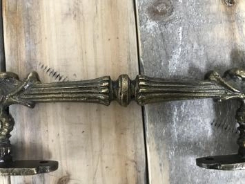 Deurgreep Kim - messing - 96 mm - Modern - Handgreep - Kastgreep - Ladegreep - Deurgrepenwinkel