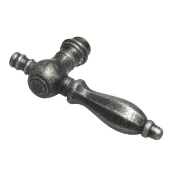 Robuuste deurklink – gietijzer verzinkt – 12 cm – duurzaam